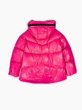 Piumino Corto Fucsia e Interno Arancione - Rosa | dBlank