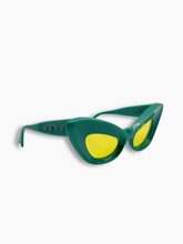 Occhiali Teal ERL Coil Con Lenti Gialle - Verde | dBlank