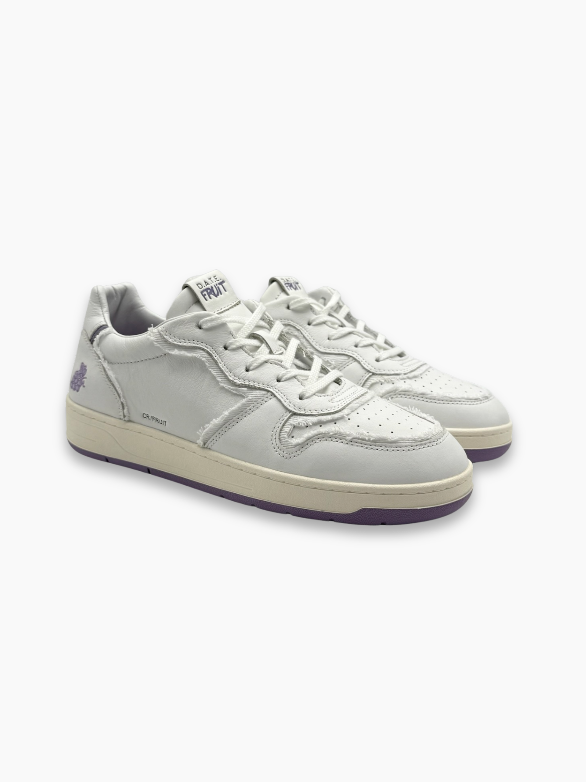 Sneakers Bianche Con Dettagli Viola Fruit