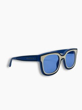 Occhiali Da Sole Blu E Panna Oversize - Blu navy | dBlank