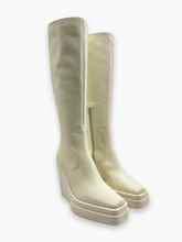 White Wedge Boots -  | dBlank