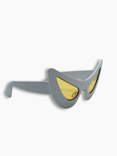 Occhiali Da Sole Bianchi Con Cat-Eye - Giallo | dBlank