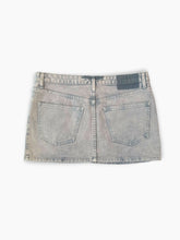 Faded Grey Denim Mini Skirt -  | dBlank
