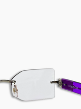 Occhiali Rettangolari Aste Viola -  | dBlank