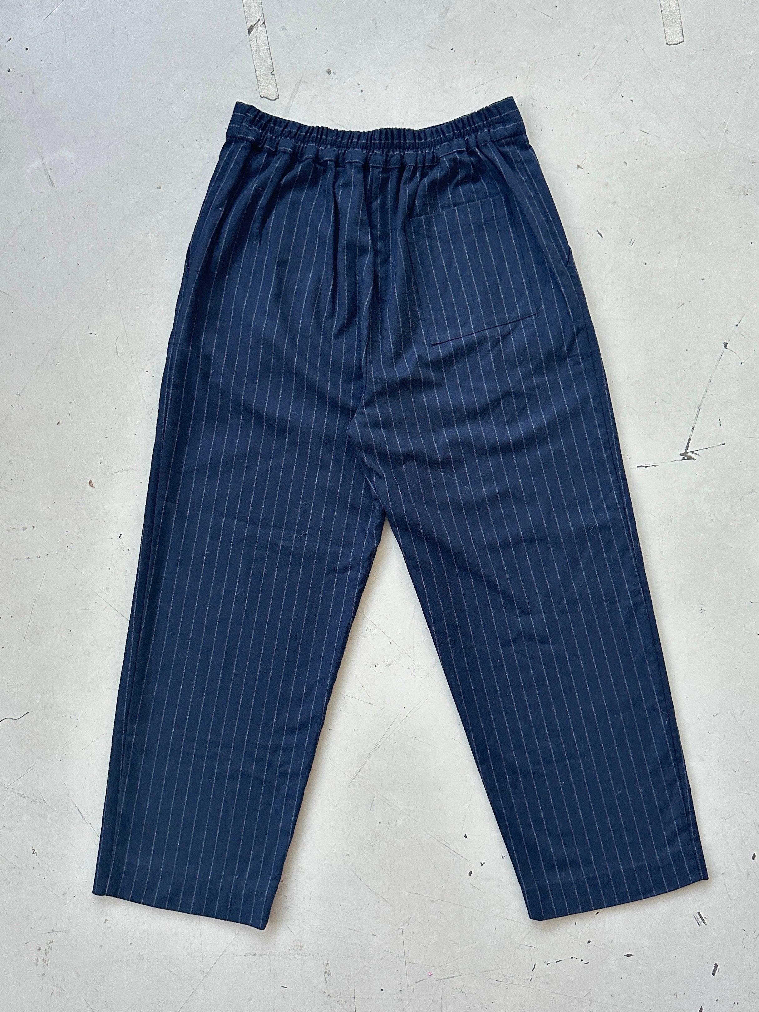 Pin-striped Wool Trousers