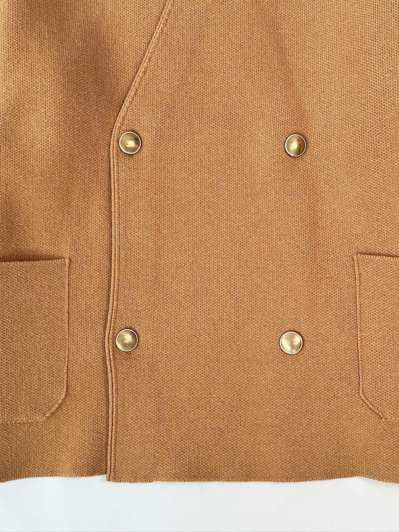 Cardigan Doppiopetto In Lana Vergine E Cashmere