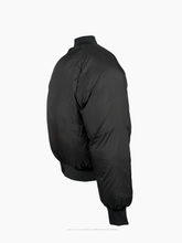Oversized Black Bomber Jacket -  | Qlhype