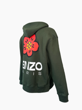 Felpa Oversize Cappuccio Boke Flower - VERDE MILITARE | Qlhype