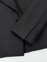 Black Double Breasted Blazer With Peak Lapel -  | dBlank