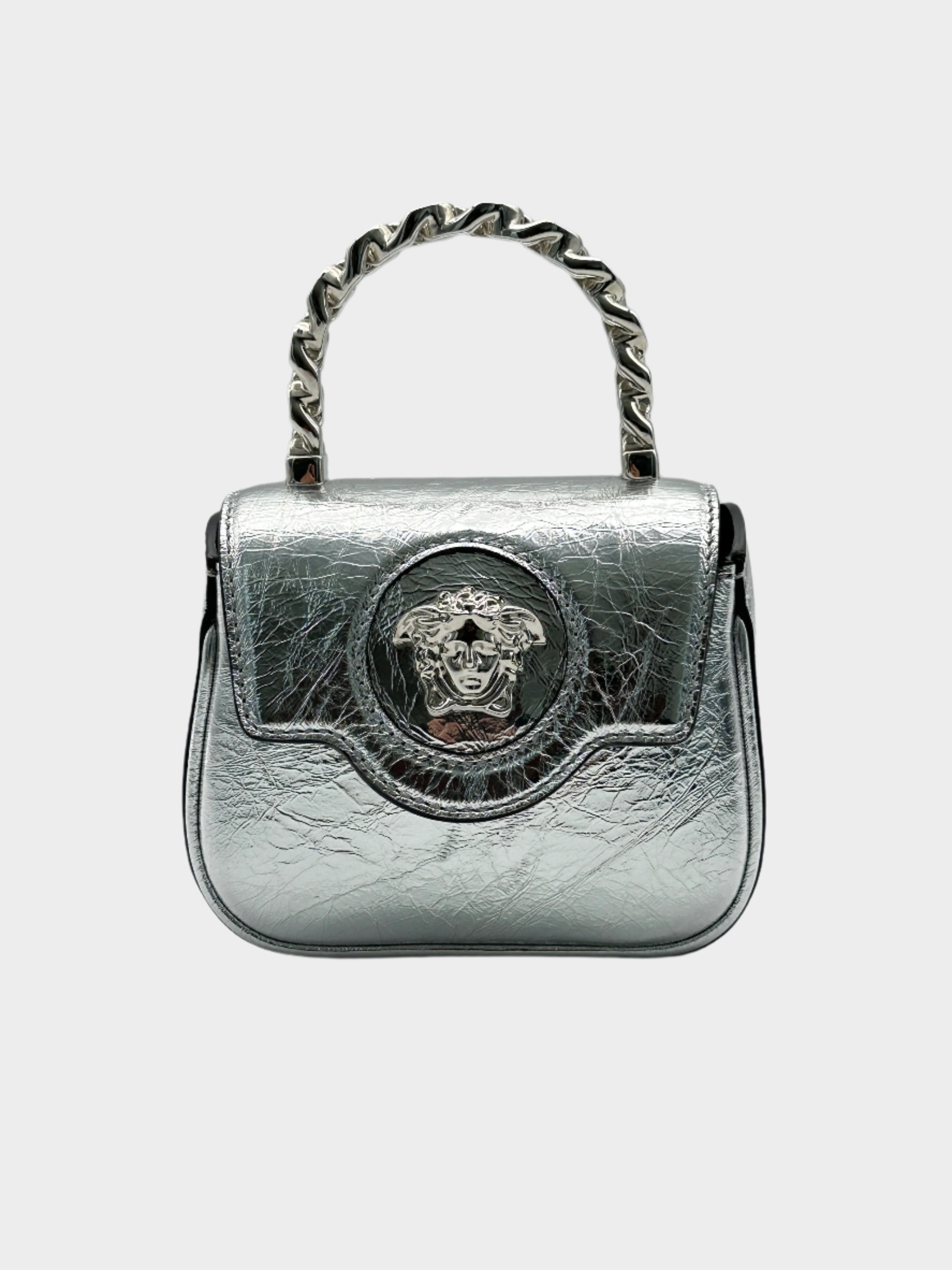 Mini Borsa Medusa Metalizzata