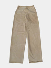 Women's Beige Denim Straight Leg Trousers -  | dBlank