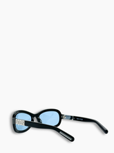 Occhiali Neri Lenti Azzurre -  | dBlank