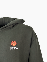 Felpa Oversize Cappuccio Boke Flower - VERDE MILITARE | Qlhype