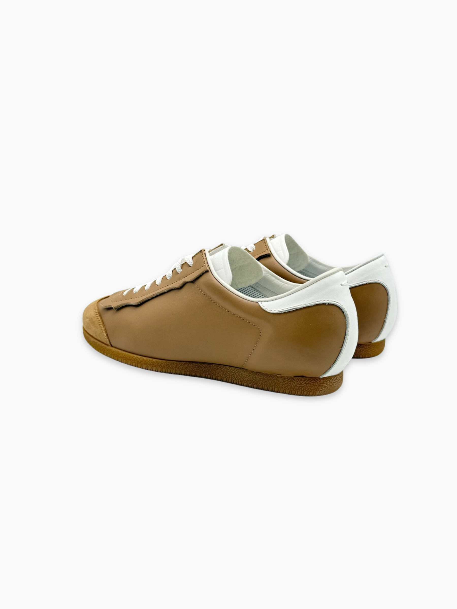 Sneakers Marroni In Pelle