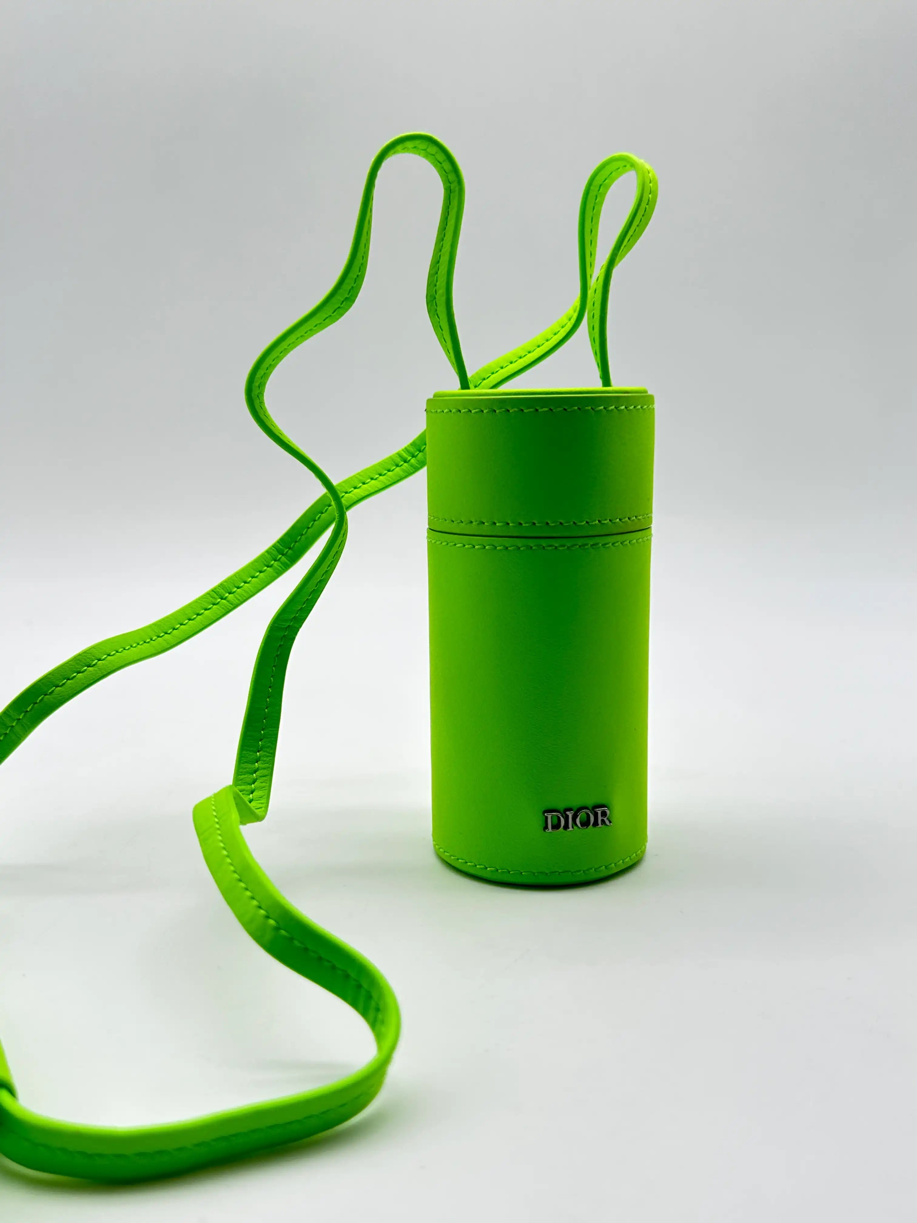 Dior Nano Roller Pouch in Pelle Verde Fluo