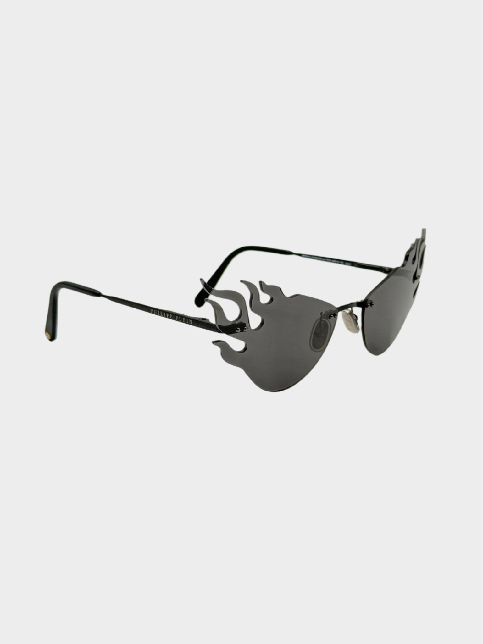 Black Glasses With Flame Lenses
