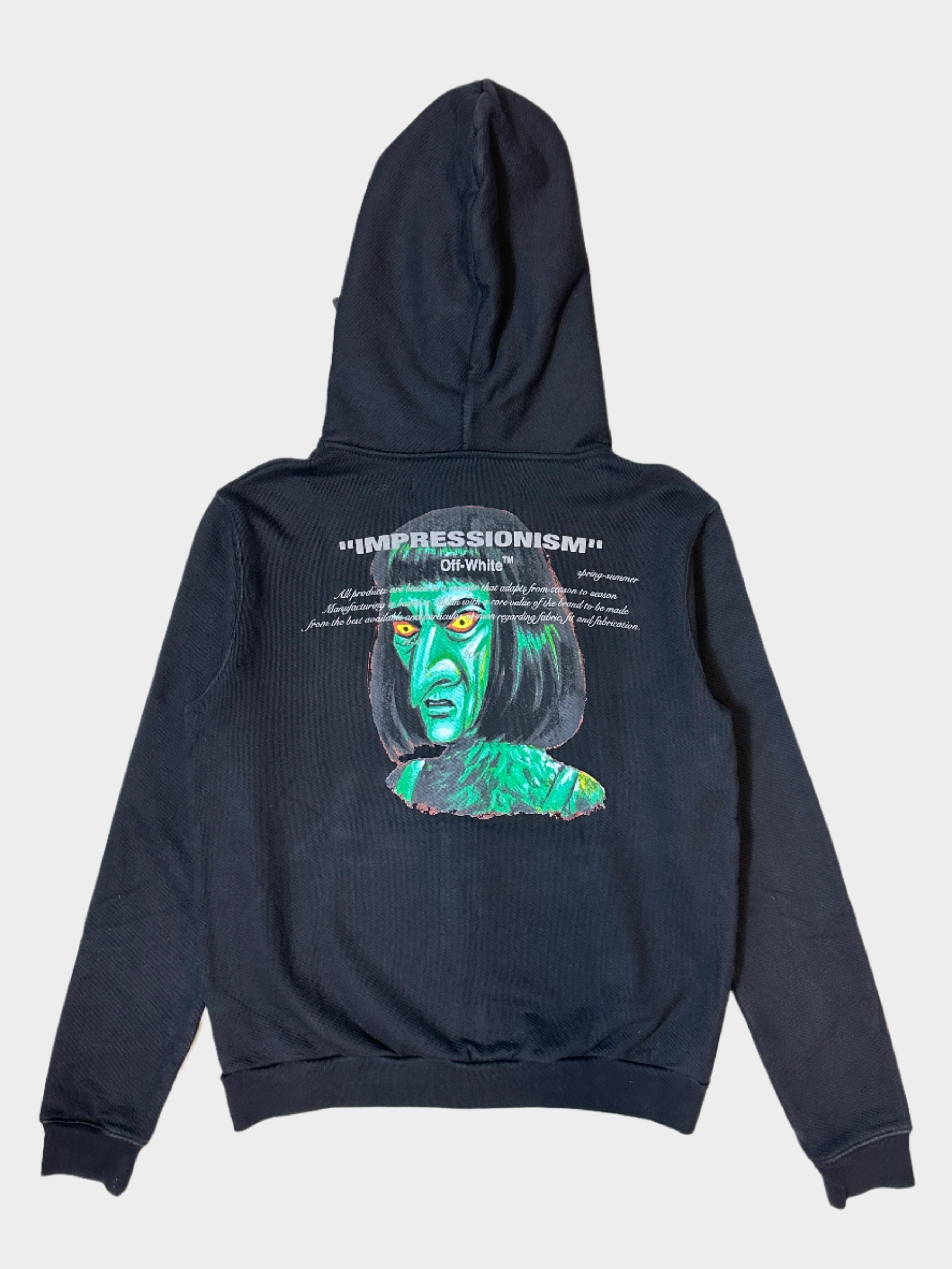 “Impressionism” Green Man Zip-Up Hoodie