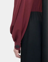 Long Asymmetrical Two-Tone Dress -  | dBlank