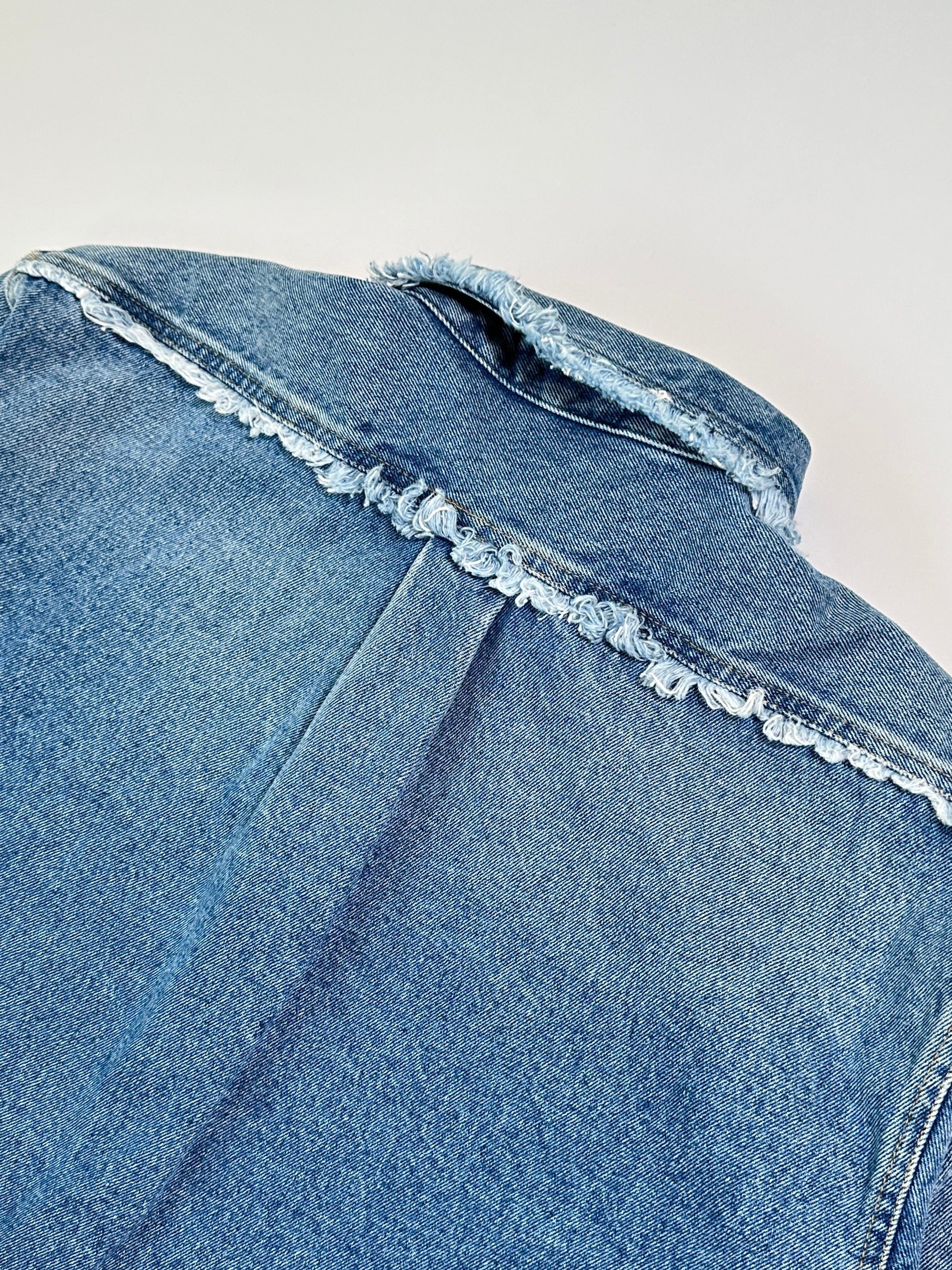 Camicia Crop In Denim