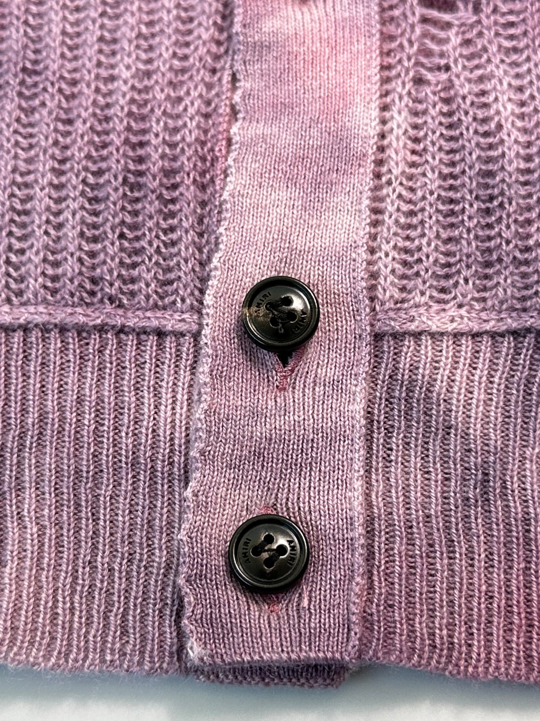 Aged Effect Lilac Cardigan