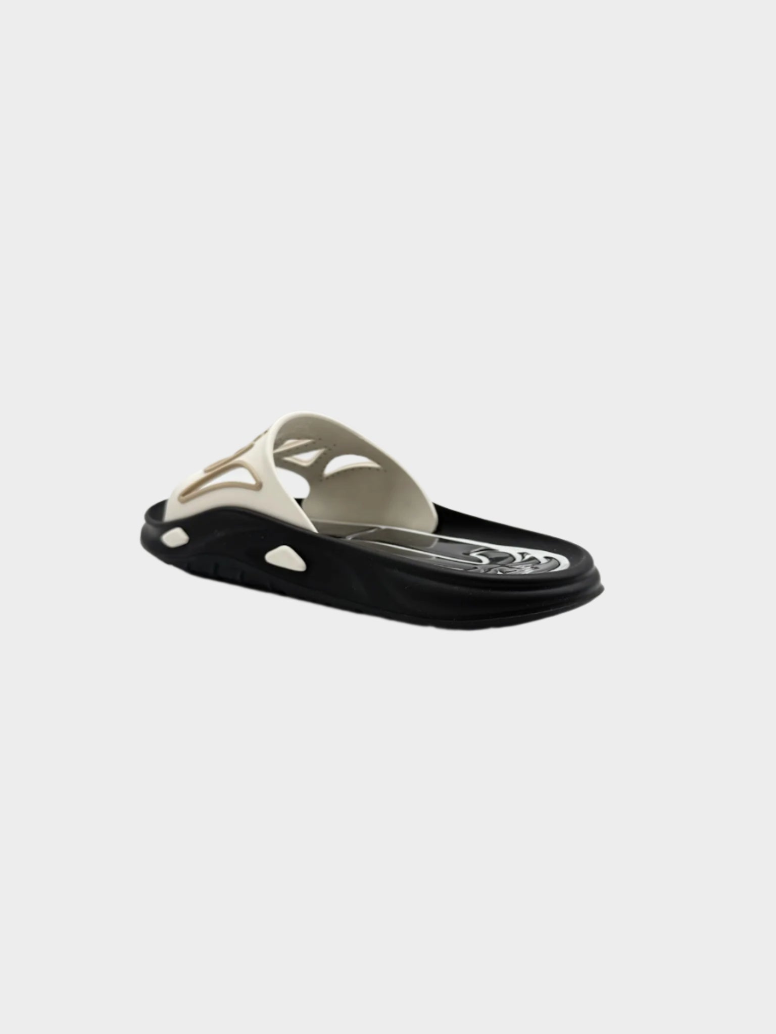 Modular Slide Black White Slipper