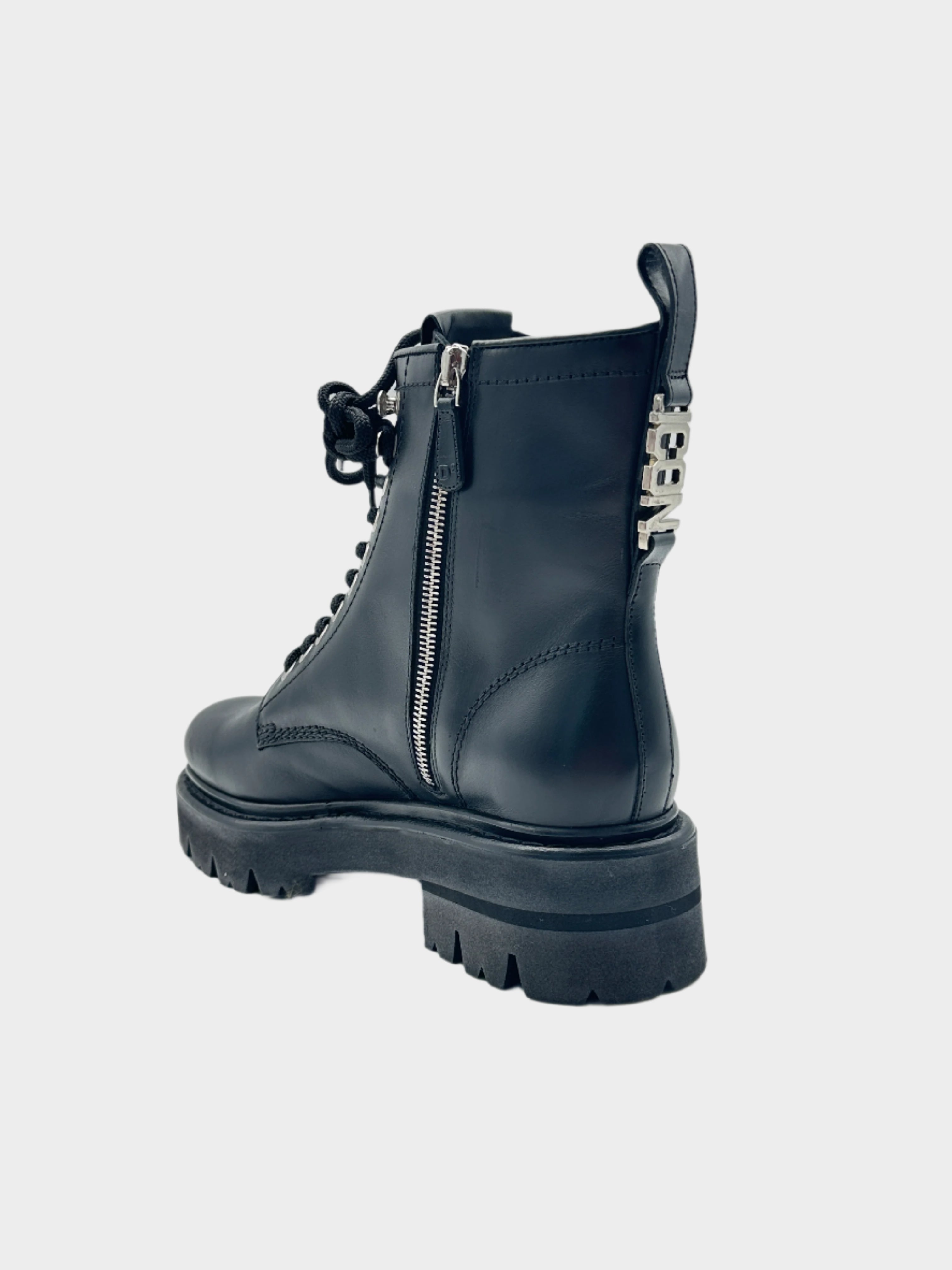 Silver Icon Combat Boots