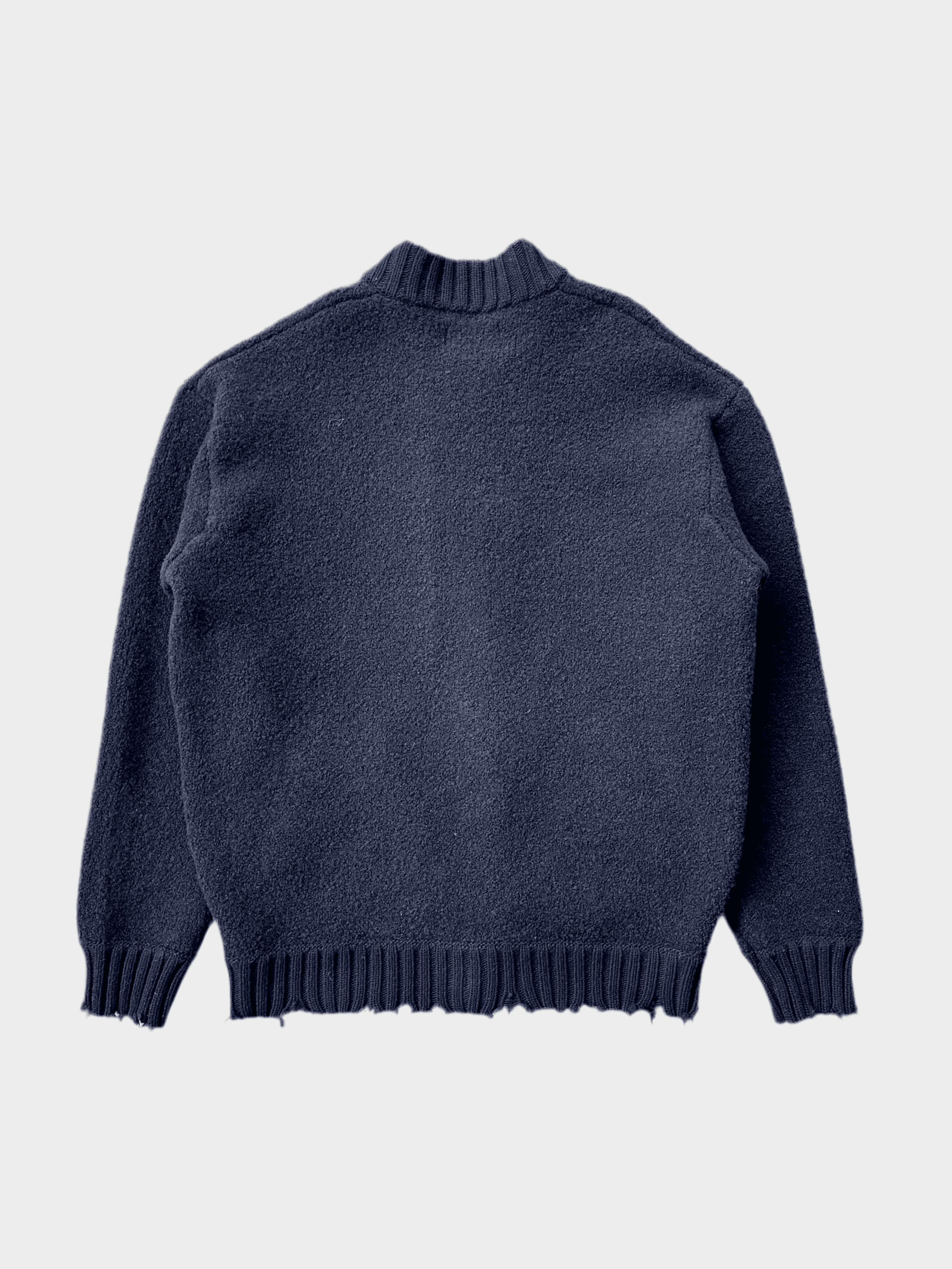 Bomber Bouclé Navy Blue