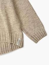 Crew Neck Sweater With Hazelnut Label -  | dBlank