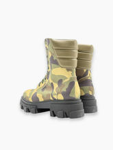 Stivaletti Camouflage Con Suola Chunky - Verde | dBlank