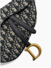 Borsa Saddle Jacquard Medium - Blu | dBlank