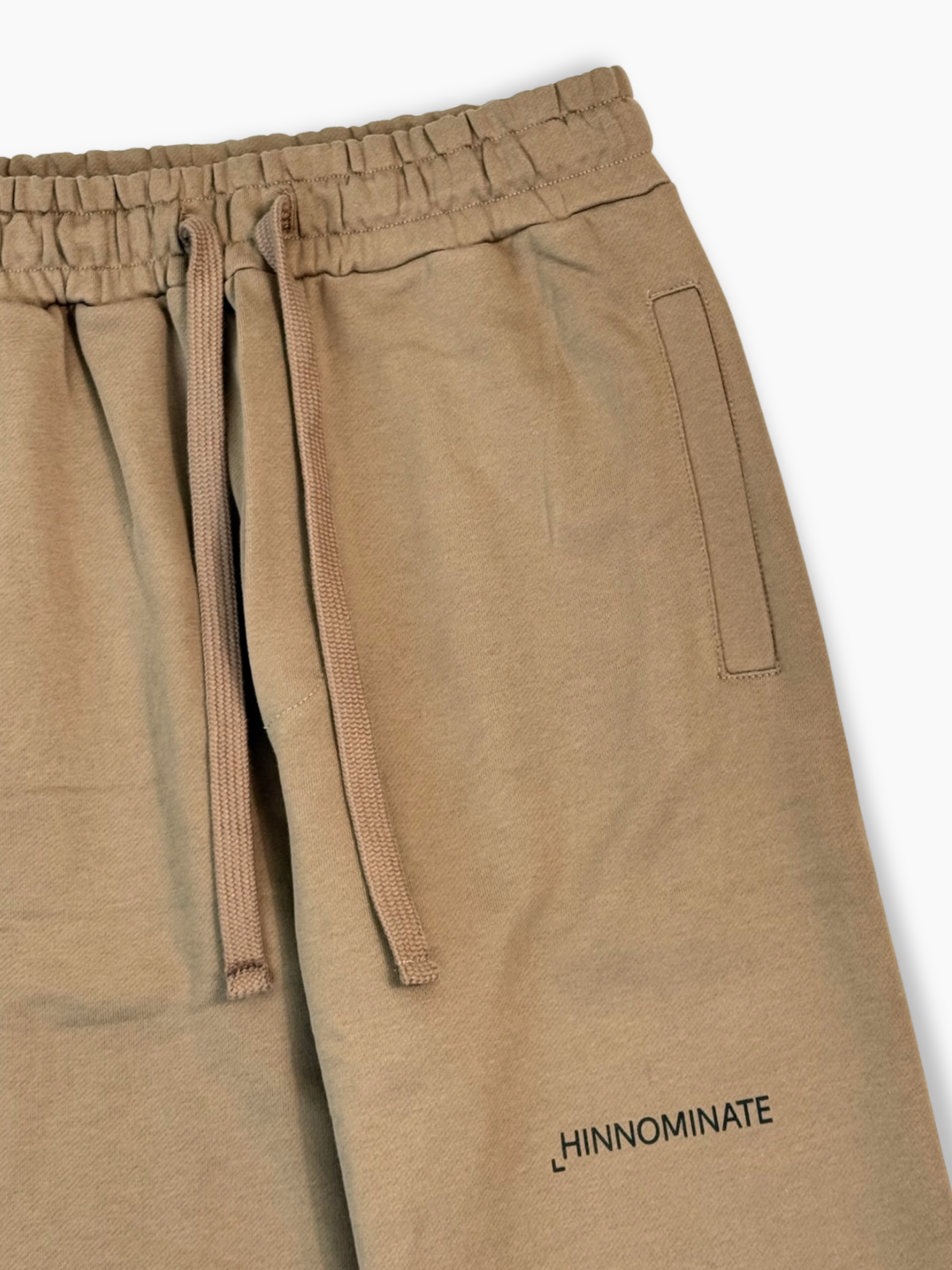 Pantalone In Felpa Con Elastico Al Fondo Tortora