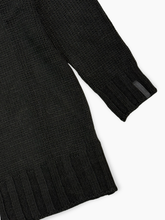 Black Knit Cardigan with Label -  | dBlank