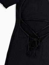 Short Black Dress With Back Opening -  | dBlank