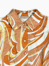 Orange Bodysuit With Geometric Print -  | dBlank