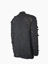 Blazer Nero Con Applicazioni -  | Qlhype