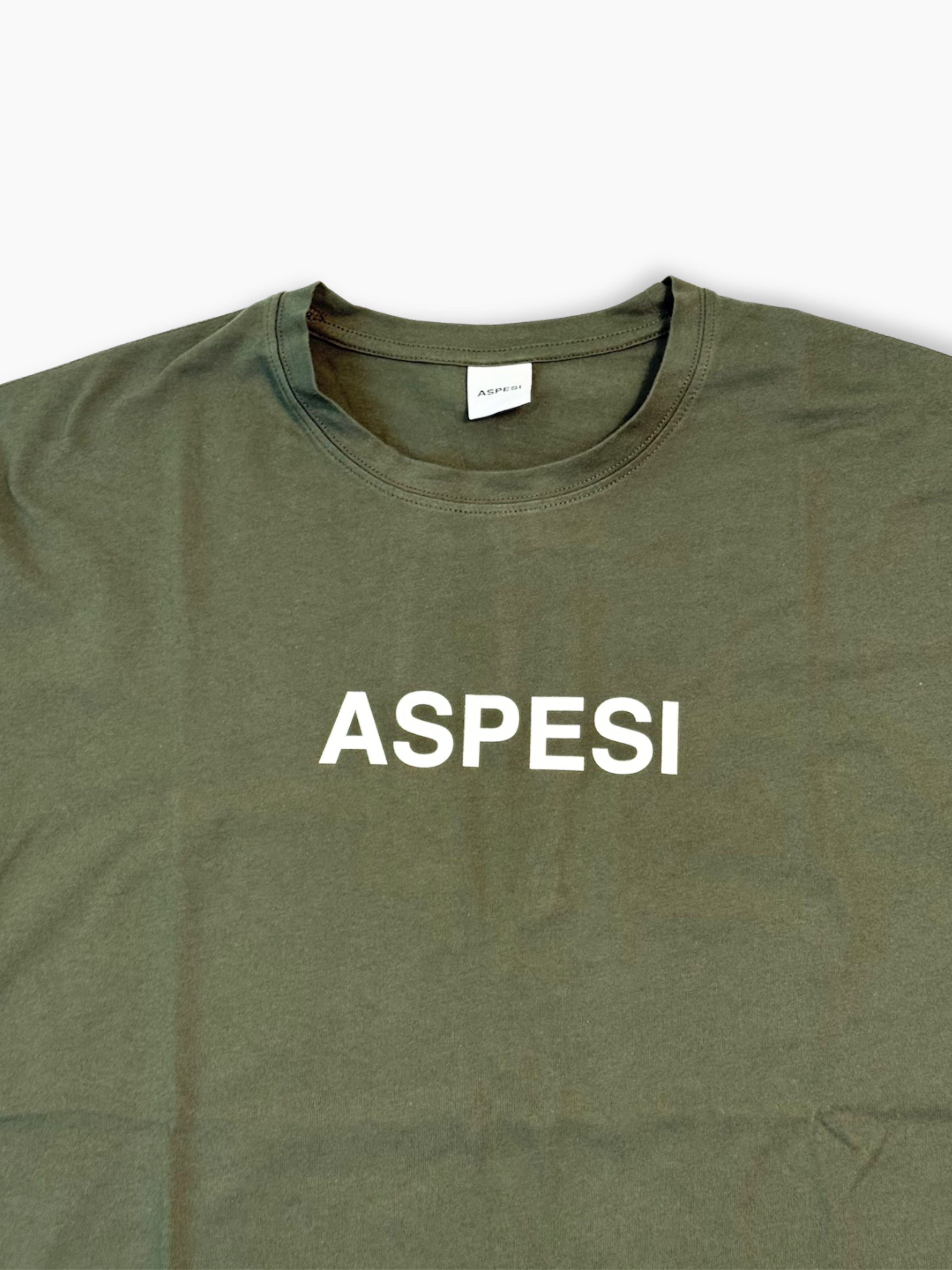 T-shirt Military Verde In Cotone