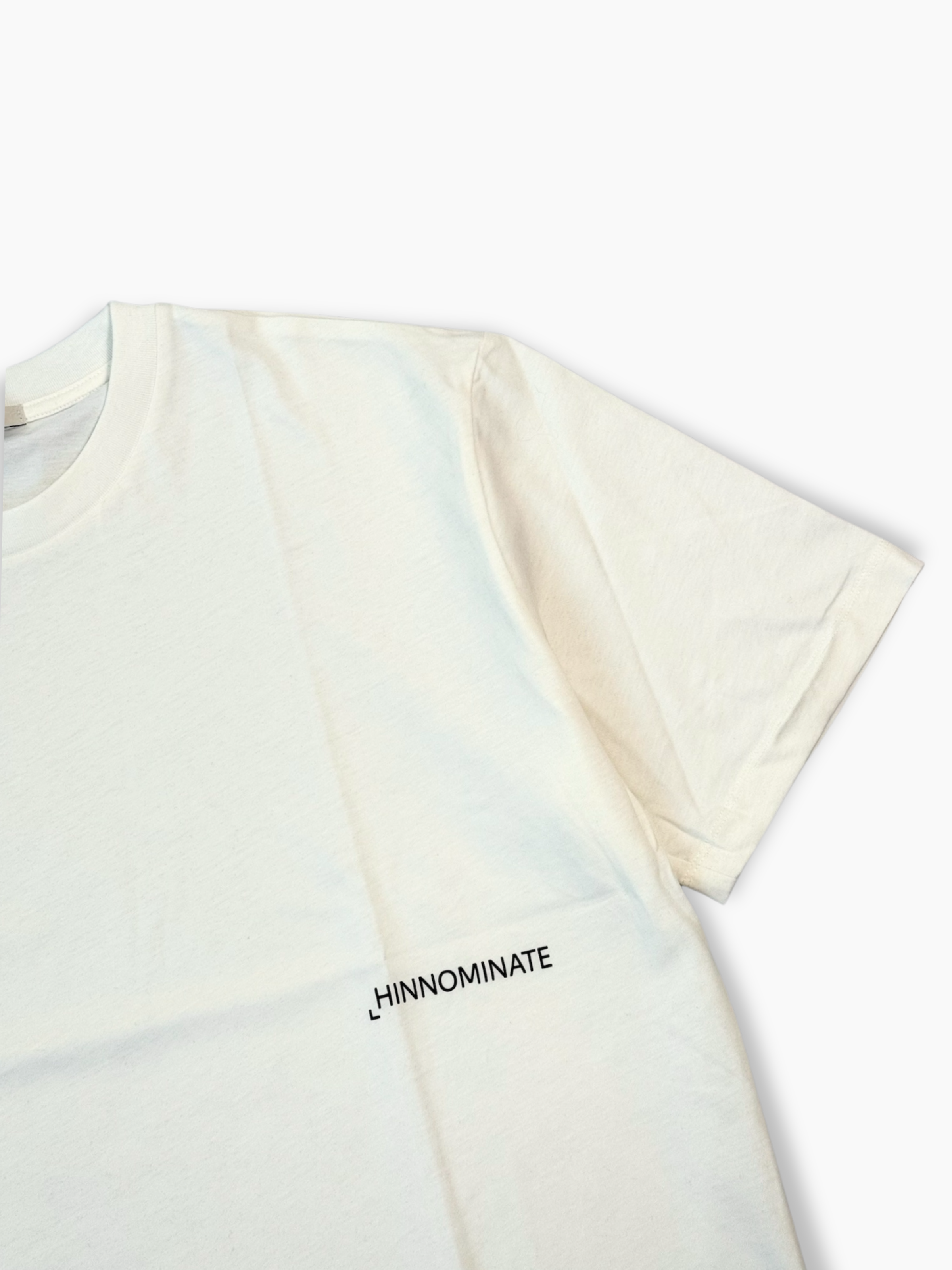 White Jersey T-shirt with Front Print