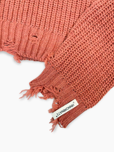 Pink Crop Top With Tears -  | dBlank