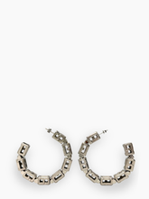 Orecchini Logo Chain - Argento | Qlhype