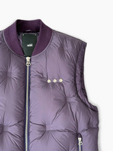 Purple Quilted Vest With Zip -  | dBlank
