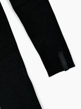 Abito Nero In Costina Con Collo Alto - Nero | dBlank