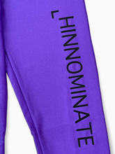 Iris Leggings in Shiny Lycra with Side Print -  | dBlank