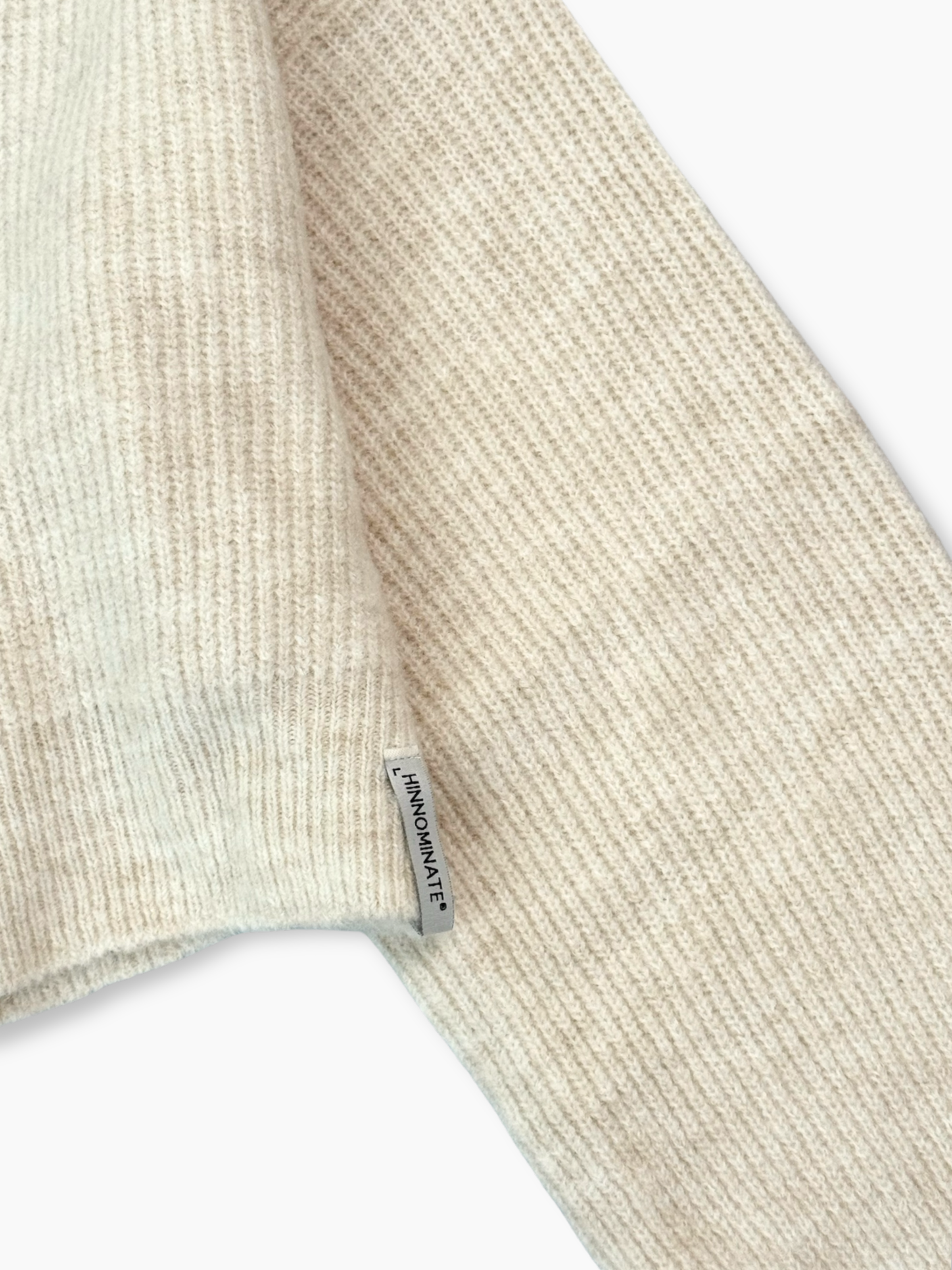 Maglia Bianca Cropped A Collo Alto