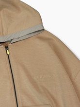 Giubbino Nocciola All Zip In Nylon Con Stampa -  | dBlank