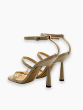 Adaline Suede Sand Stiletto Heel Sandals -  | dBlank