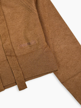 Cropped Teddy Hoodie with Embroidery -  | dBlank