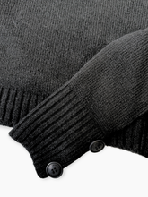 Maglia Rasata Con Bottoni Nera - Nero | dBlank