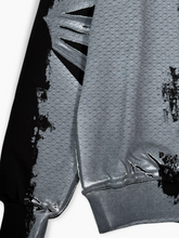 Felpa con Cappuccio Nera Brushstroke -  | dBlank