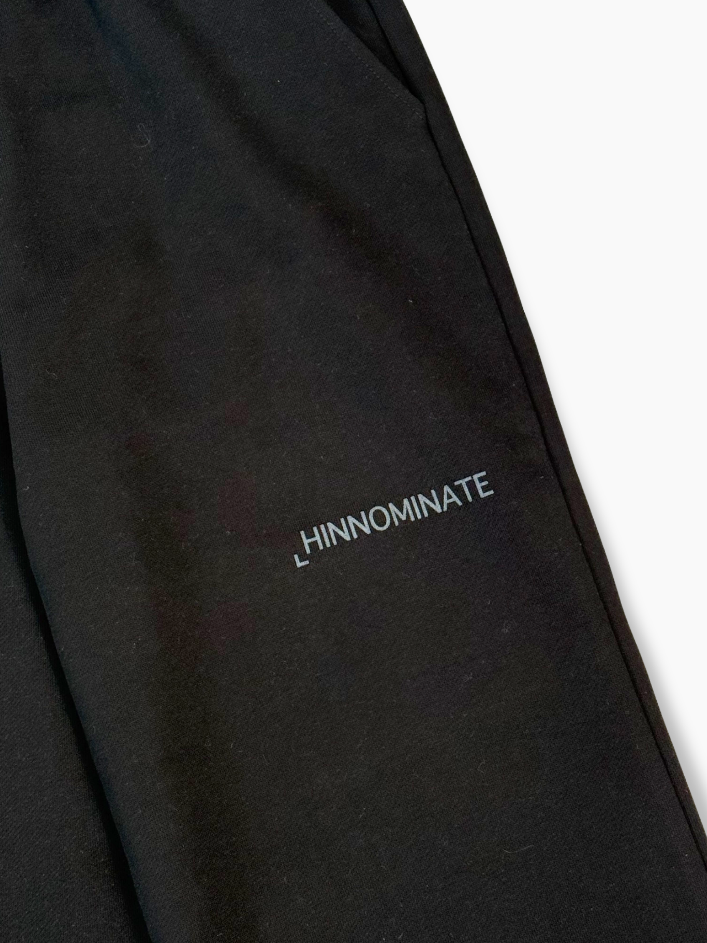 Pantalone Dritto Nero In Cotone