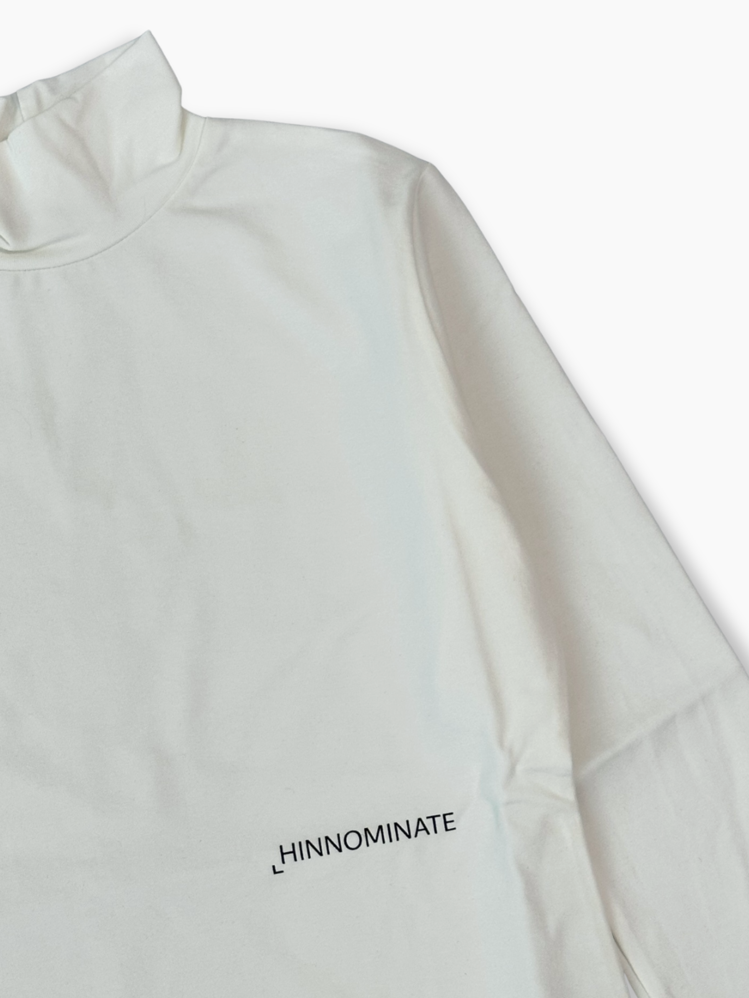 T-shirt Bianca A Manica Lunga In Cotone